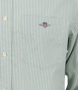 Gant Mens Regular Classic Poplin Banker Stripe Shirt Surplus Mint