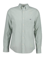 Gant Mens Regular Classic Poplin Banker Stripe Shirt Surplus Mint