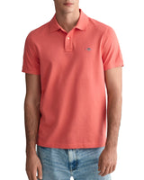 GANT Men’s Regular Fit Shield Pique Polo Shirt Sunset Pink Northern