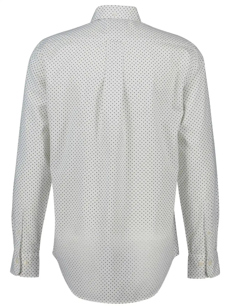 GANT Mens Regular Micro Print Shirt Eggshell Northern Ireland Belfast