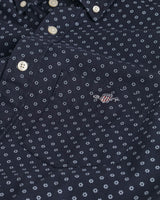 GANT Mens Regular Micro Print Shirt Evening Blue Northern Ireland