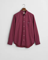 GANT Mens Regular Micro Print Shirt Wine Red Northern Ireland Belfast