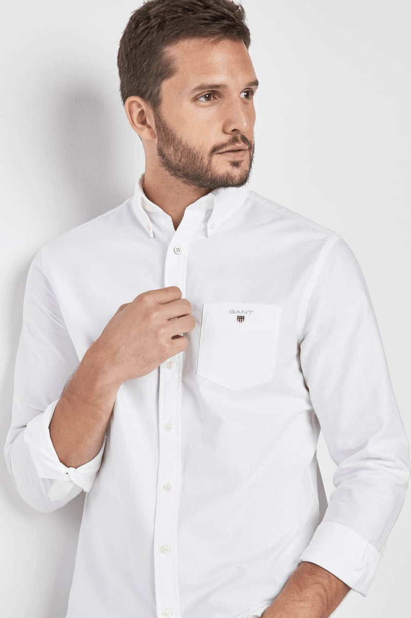 GANT The Oxford Shirt Regular BD - White