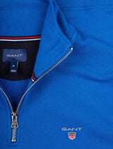 GANT Mens Regular Shield Half Zip Sweatshirt Lapis Blue Northern