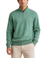 GANT Mens Regular Shield Half Zip Sweatshirt Surplus Mint Northern