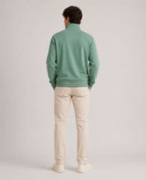 GANT Mens Regular Shield Half Zip Sweatshirt Surplus Mint Northern