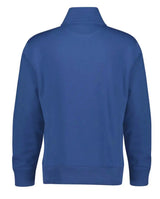 GANT Mens Regular Shield Half Zip Sweatshirt Vintage Blue Northern