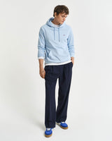 GANT Mens Regular Shield Hoodie Fresh Blue Northern Ireland Belfast