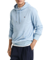 GANT Mens Regular Shield Hoodie Fresh Blue Northern Ireland Belfast