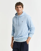 GANT Mens Regular Shield Hoodie Fresh Blue Northern Ireland Belfast