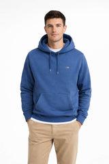 GANT Mens Regular Shield Hoodie Vintage Blue Northern Ireland Belfast