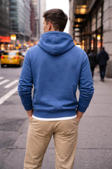 GANT Mens Regular Shield Hoodie Vintage Blue Northern Ireland Belfast