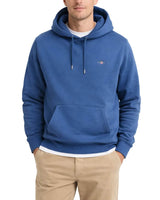 GANT Mens Regular Shield Hoodie Vintage Blue Northern Ireland Belfast