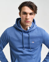 GANT Mens Regular Shield Hoodie Vintage Blue Northern Ireland Belfast