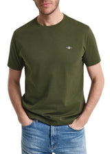 GANT Mens Regular Shield SS T-Shirt Country Green Northern Ireland