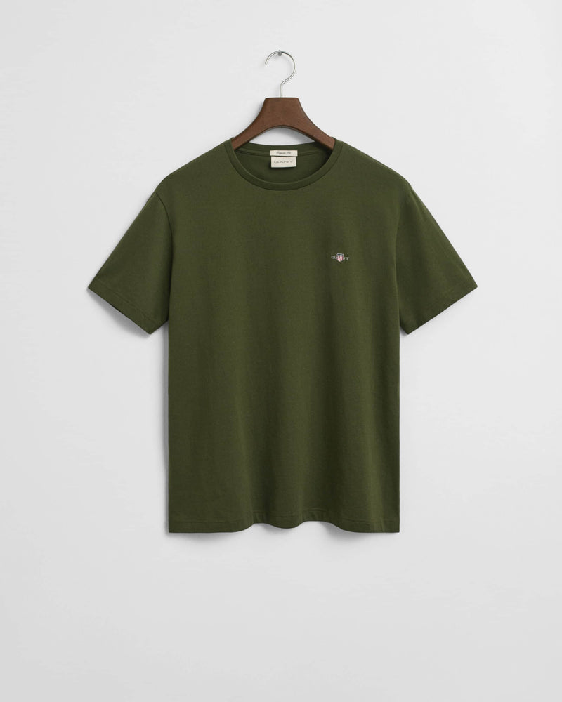 GANT Mens Regular Shield SS T-Shirt Country Green Northern Ireland