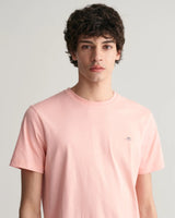 GANT Mens Regular Shield T - Shirt Bubblegum Pink Northern Ireland