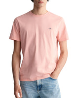 GANT Mens Regular Shield T - Shirt Bubblegum Pink Northern Ireland