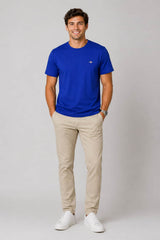 GANT Mens Regular Shield T-Shirt Crisp Blue Northern Ireland Belfast