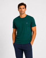 GANT Mens Regular Shield T-Shirt Dark Emerald Green Northern Ireland