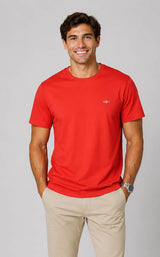 GANT Mens Regular Shield T-Shirt Maple Fire Northern Ireland Belfast
