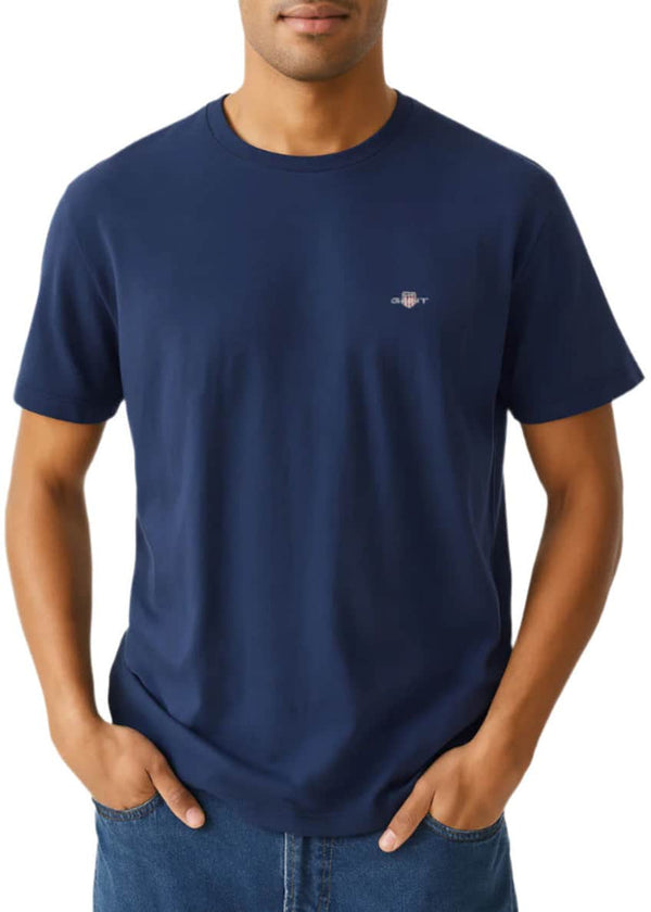 GANT Mens Regular Shield T-Shirt Persian Blue Northern Ireland Belfast