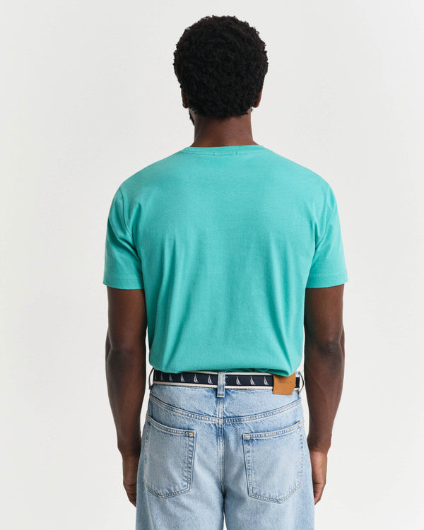 GANT Mens Regular Shield T-Shirt Tropical Blue Northern Ireland