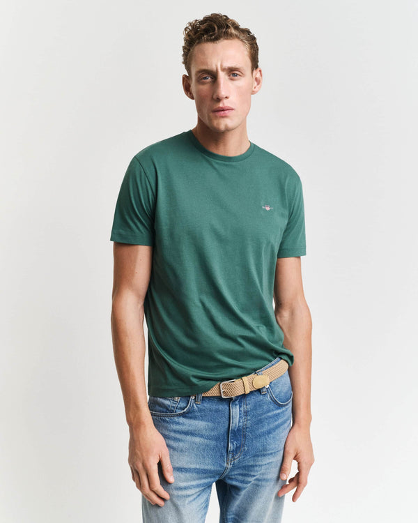 GANT Mens Regular Shield T-Shirt Woody Green Northern Ireland Belfast