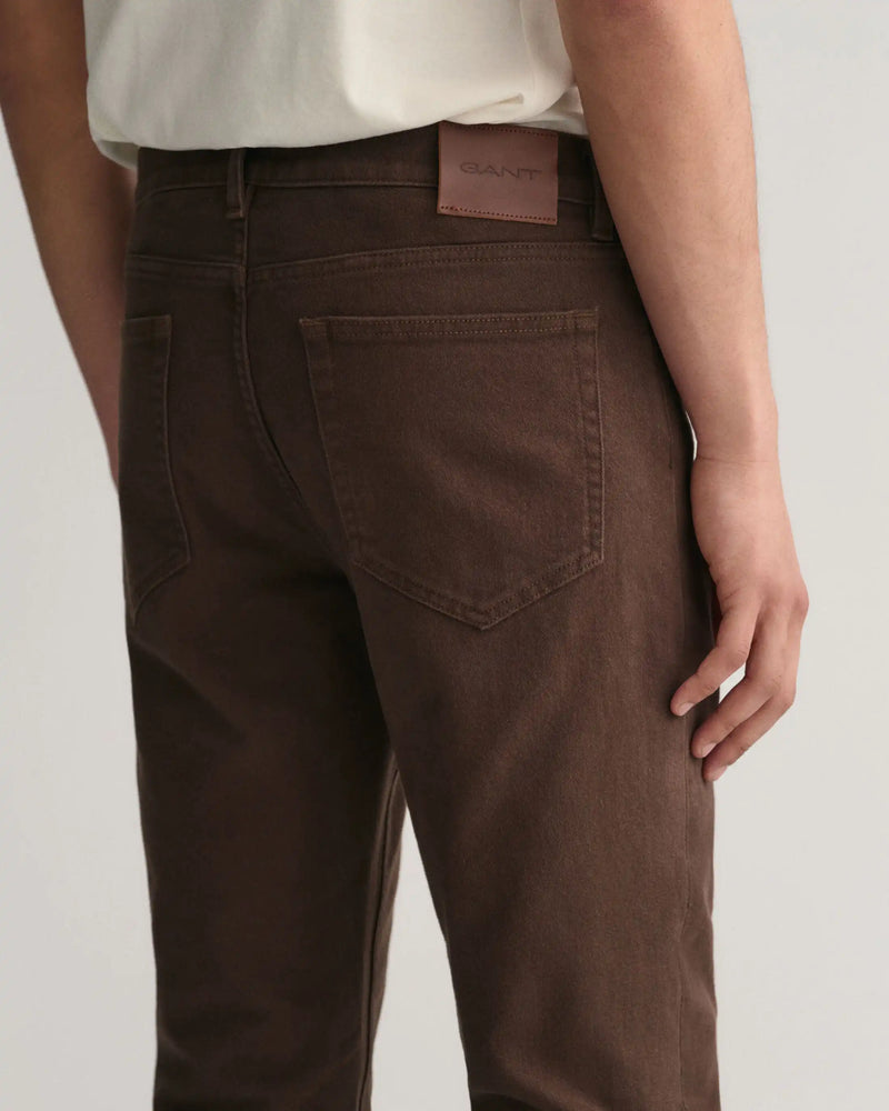 GANT Mens Regular Soft Twill Jeans Rich Brown Northern Ireland Belfast