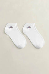 GANT Mens Shield Ankle Socks 2 Pack White Northern Ireland Belfast