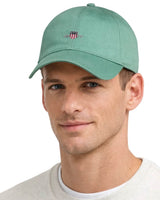 Gant Mens Shield Cotton Twill Baseball Cap Muted Turquoise Northern