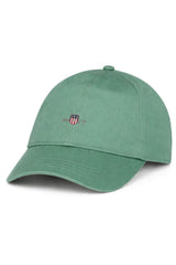 Gant Mens Shield Cotton Twill Baseball Cap Muted Turquoise Northern