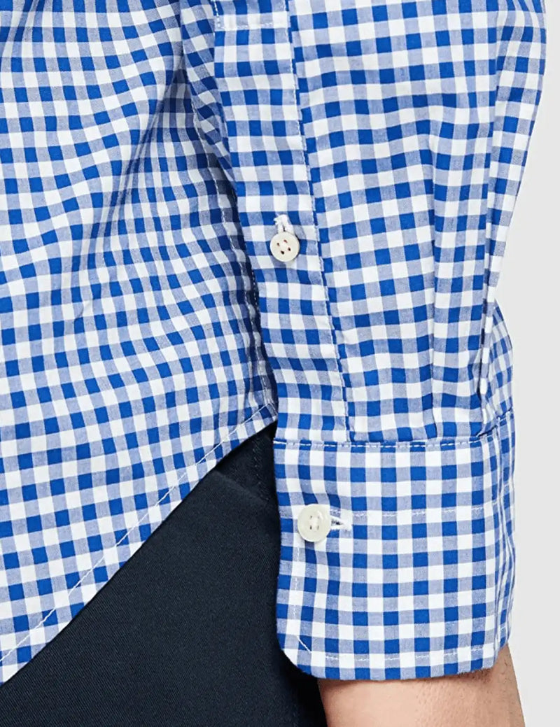 GANT Shirt Regular Fit Gingham Broadcloth College Blue