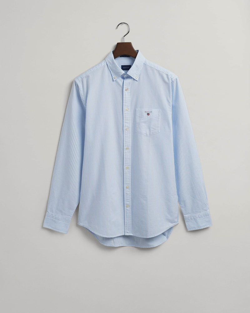 GANT Men’s Shirt Regular Oxford Banker Capri Blue