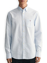 GANT Men’s Shirt Regular Oxford Banker Capri Blue Ballynahinch