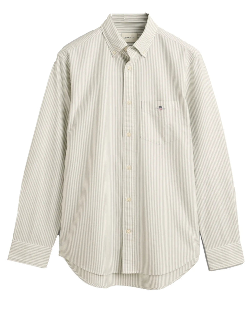 GANT Men’s Shirt Regular Oxford Banker Milky Matcha Northern