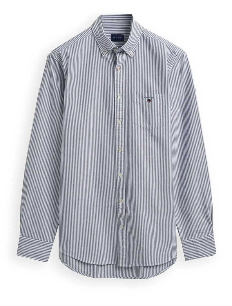 GANT Men’s Shirt Regular Oxford Banker Persian Blue