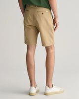 GANT Mens Slim Twill Shorts Dark Khaki Northern Ireland Belfast