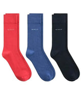 GANT Mens Soft Cotton Socks 3 Pack Rose Red Northern Ireland Belfast