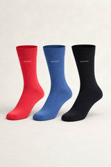 GANT Mens Soft Cotton Socks 3 Pack Rose Red Northern Ireland Belfast