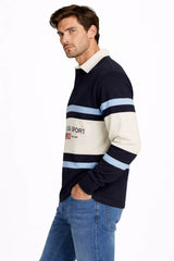 GANT Men’s Striped Rugger Evening Blue Northern Ireland Belfast