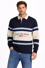 GANT Men’s Striped Rugger Evening Blue Northern Ireland Belfast