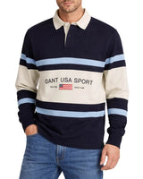 GANT Men’s Striped Rugger Evening Blue Northern Ireland Belfast
