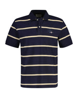 GANT Mens Striped SS Polo Shirt Evening Blue Northern Ireland Belfast