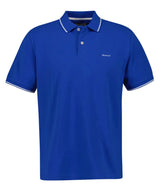 GANT Mens Tipping SS Pique Polo Shirt Lapis Blue Northern Ireland