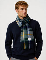 GANT Mens Wool Scarf Check Marine Northern Ireland Belfast