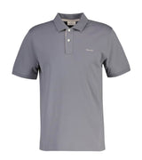 GANT Regular Contrast Pique Polo Shirt Mid Grey Northern Ireland