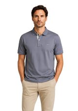 GANT Regular Contrast Pique Polo Shirt Mid Grey Northern Ireland