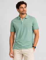GANT Regular Contrast Pique Polo Shirt Surplus Mint Northern Ireland