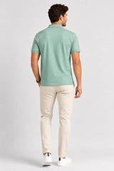 GANT Regular Contrast Pique Polo Shirt Surplus Mint Northern Ireland